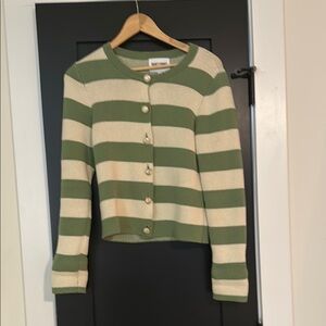 Chrissy Green and Ivory Striped Sweater